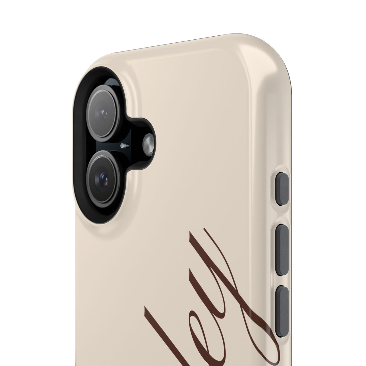 Custom Beige iPhone Case