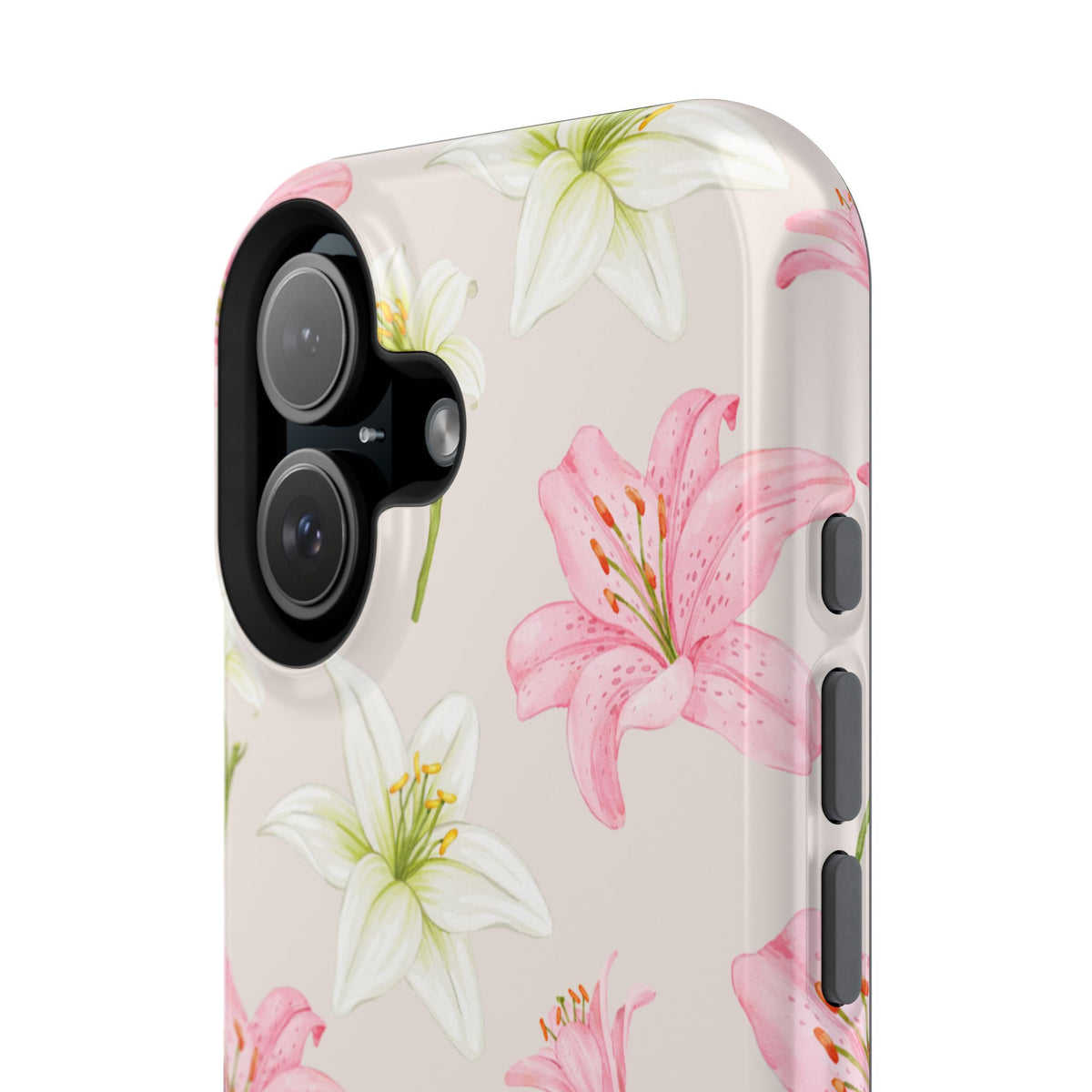 Beige Tiger Lily iPhone Case from Stella Cases