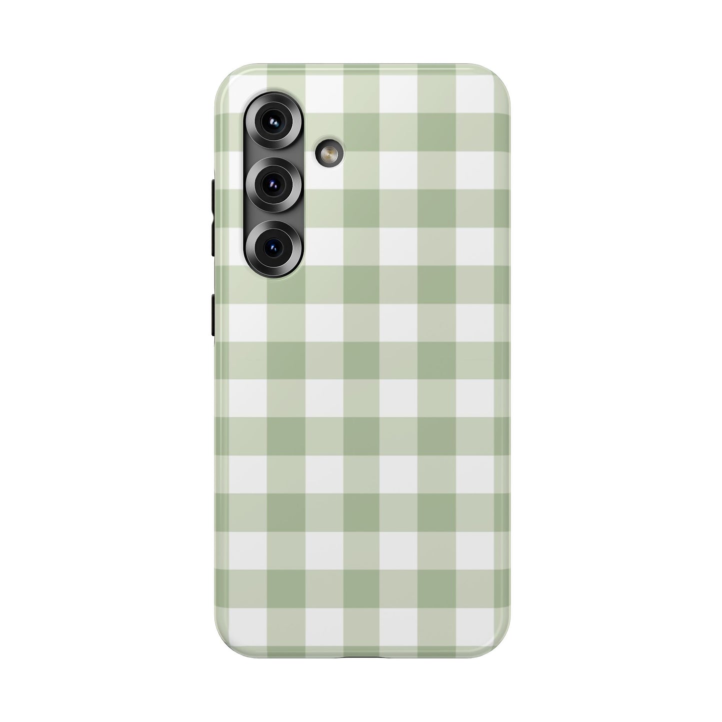 Green Gingham Samsung Case