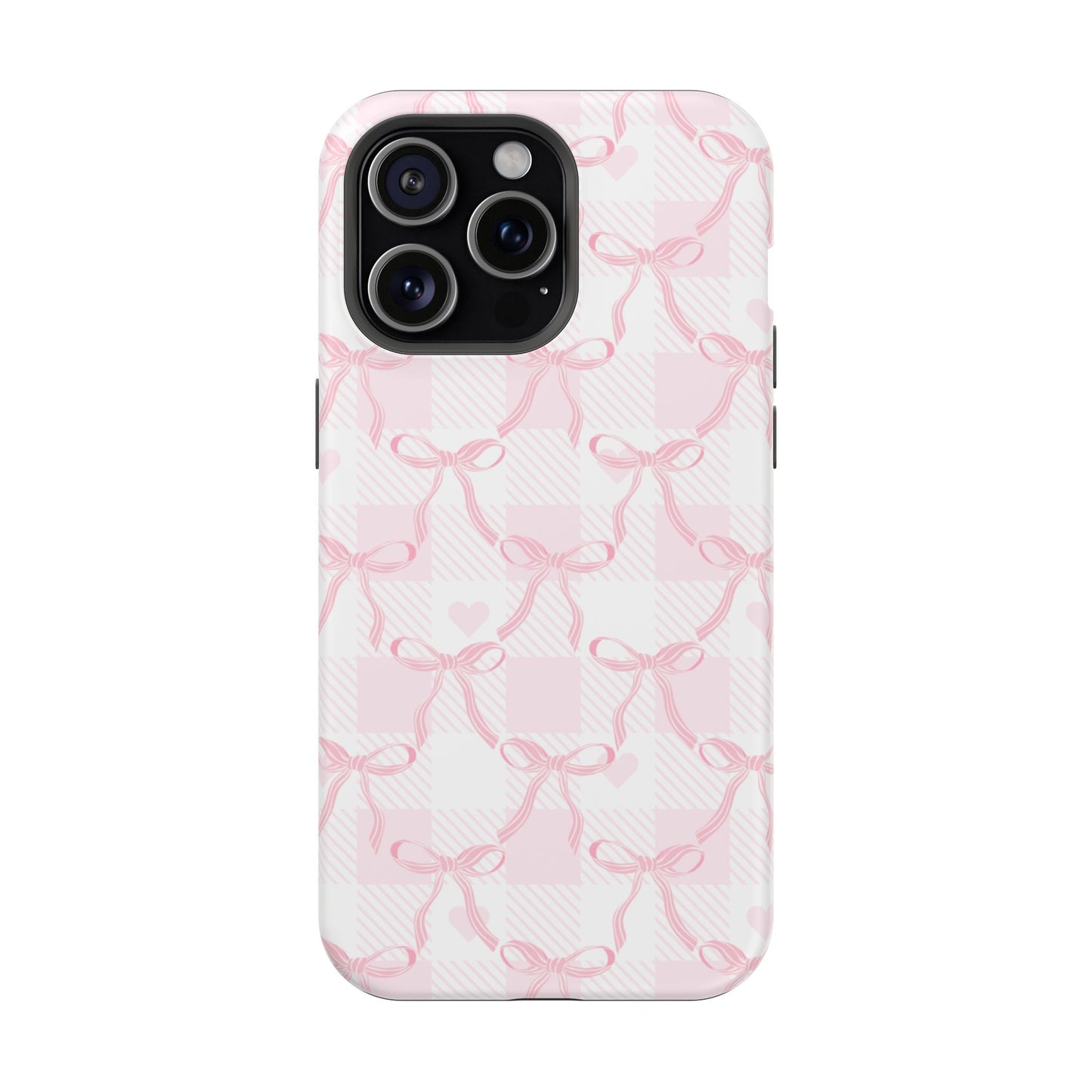 Pink Ribbon Bows iPhone Case