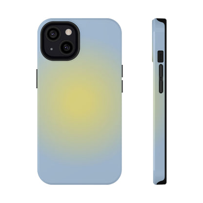 Yellow & Blue Aura iPhone Case