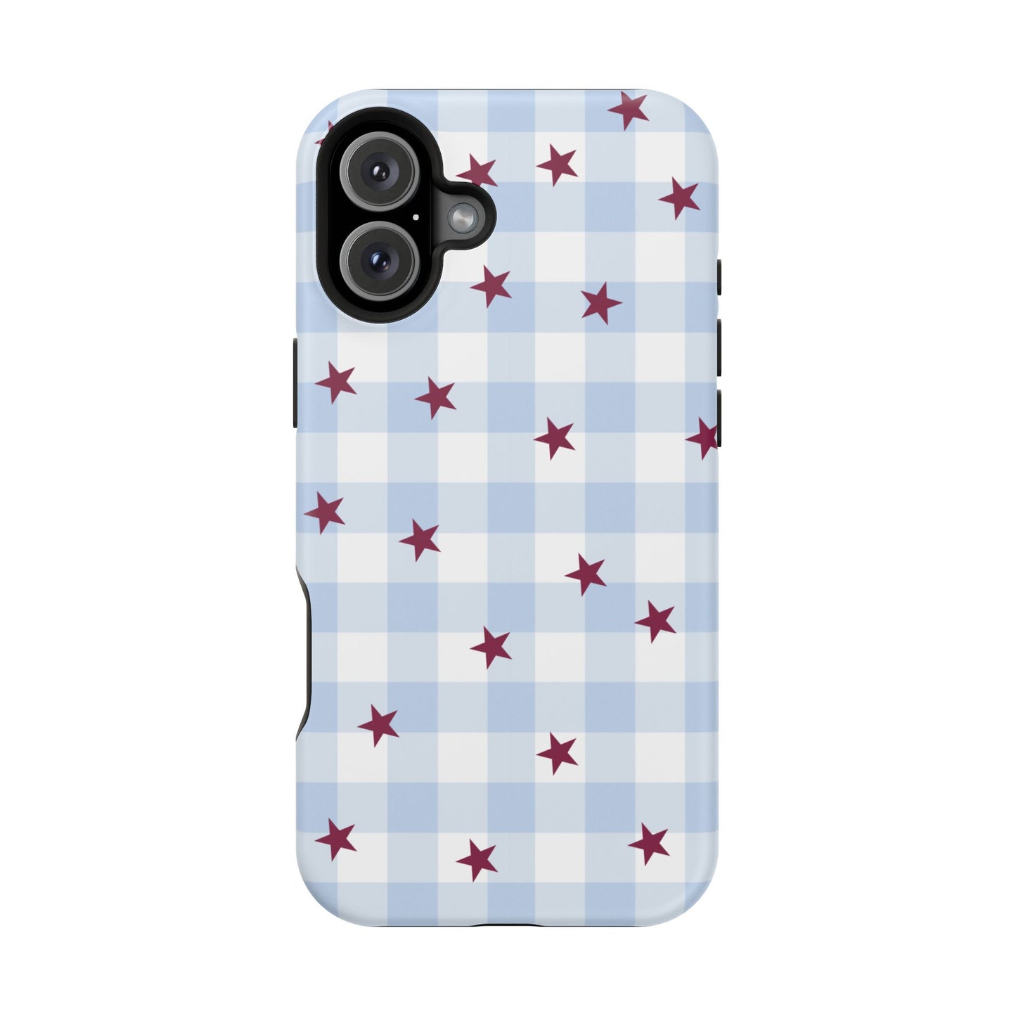 Mulberry Gingham iPhone Case