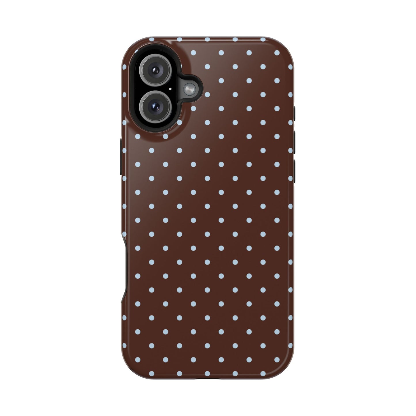 Blue Latte Mini Dots iPhone Case