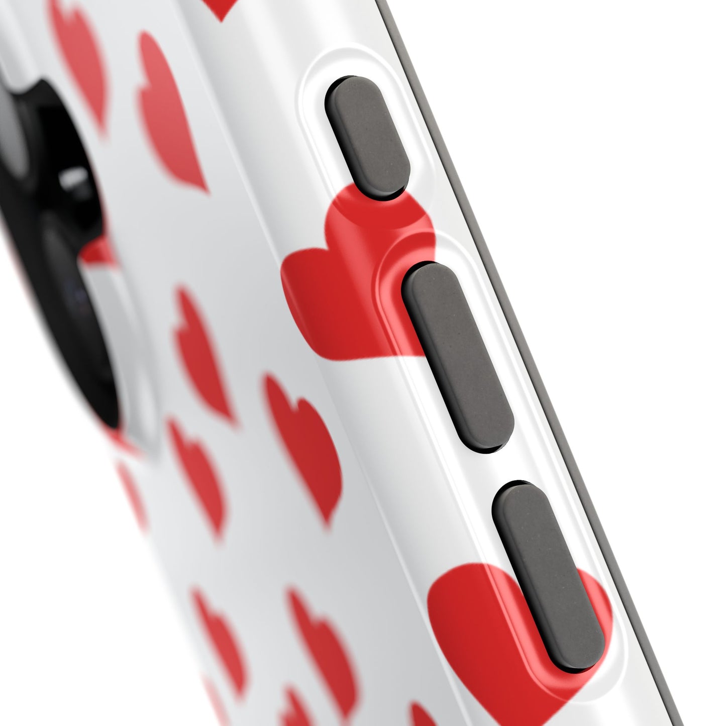 Red Heart Mania iPhone Case