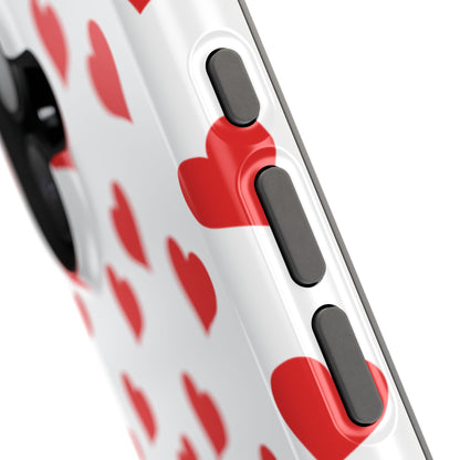 Red Heart Mania iPhone Case