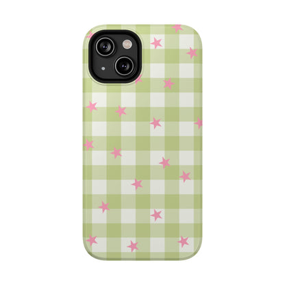 Lucky Star Gingham iPhone Case