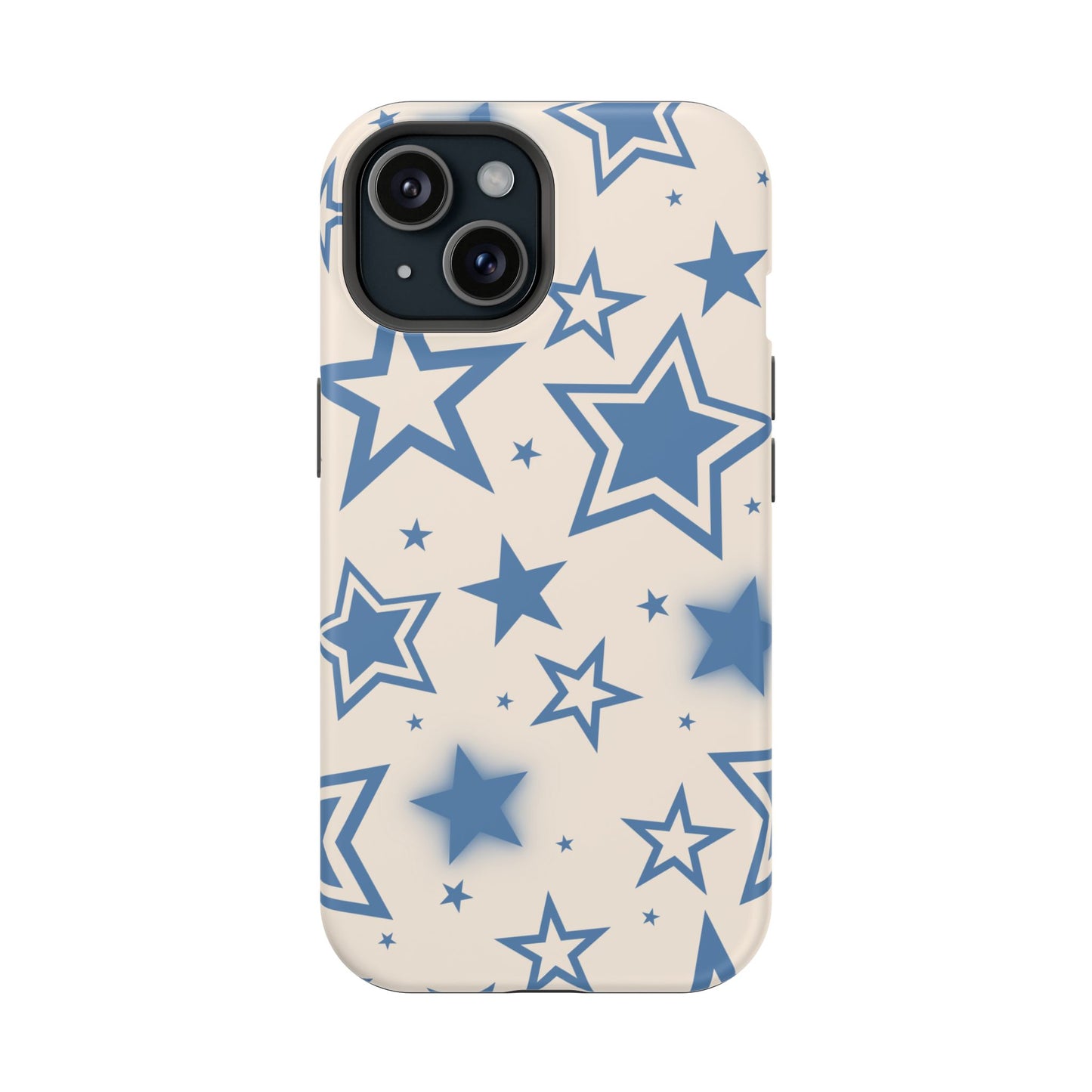 Beige & Blue Stardust iPhone Case