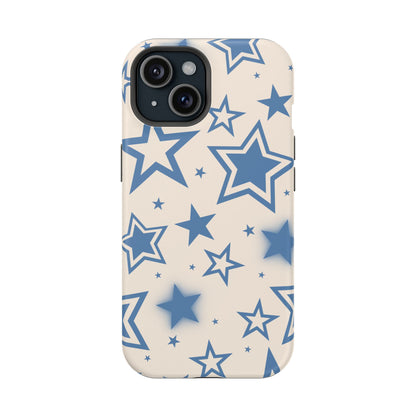Beige & Blue Stardust iPhone Case