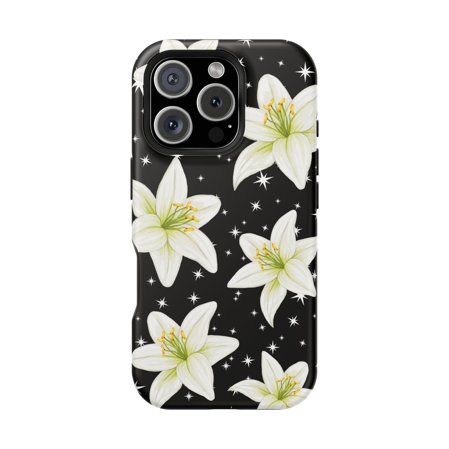 Tiger Lilies & Stars iPhone Case