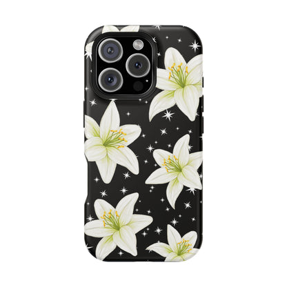 Tiger Lilies & Stars iPhone Case