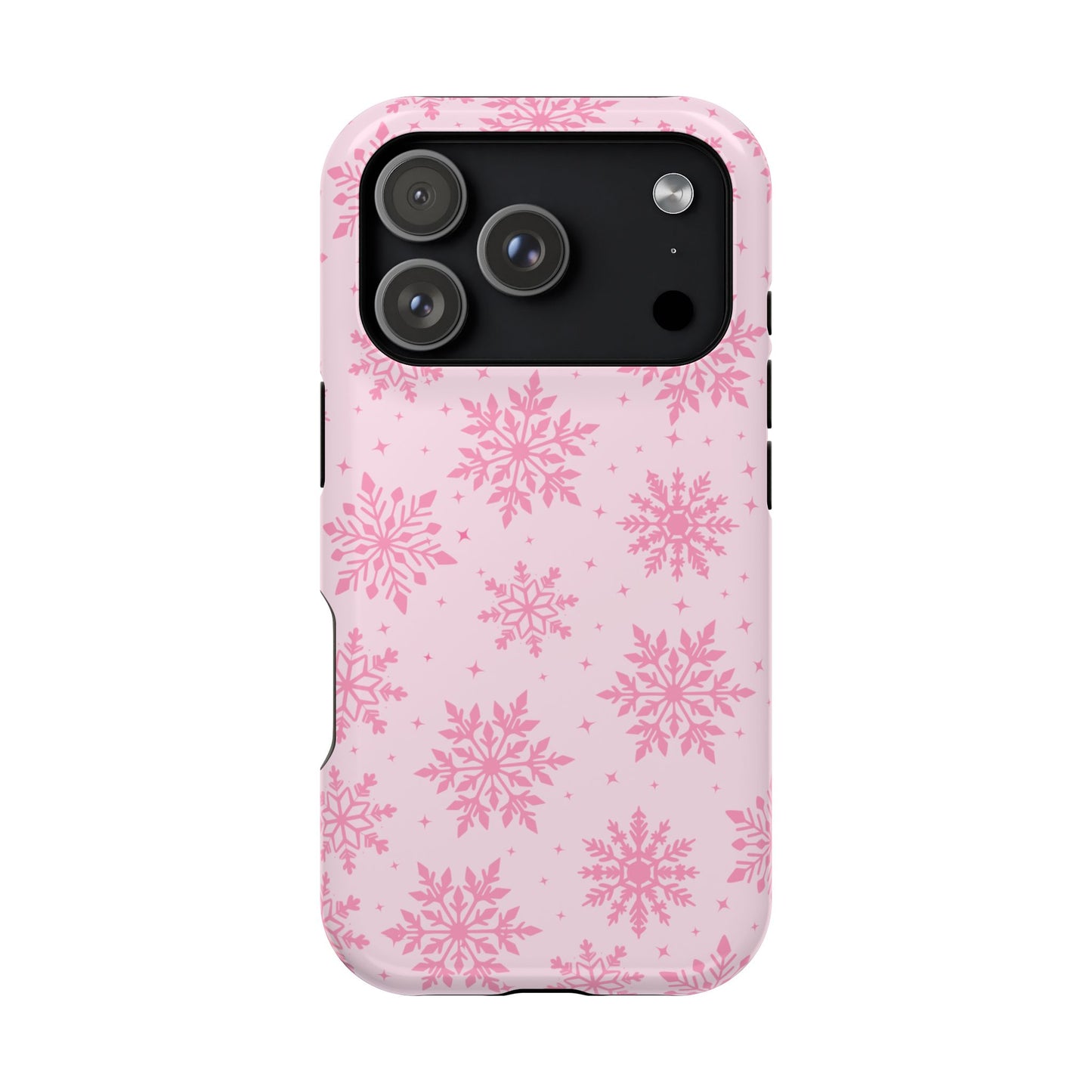 Pink Snowflakes iPhone Case
