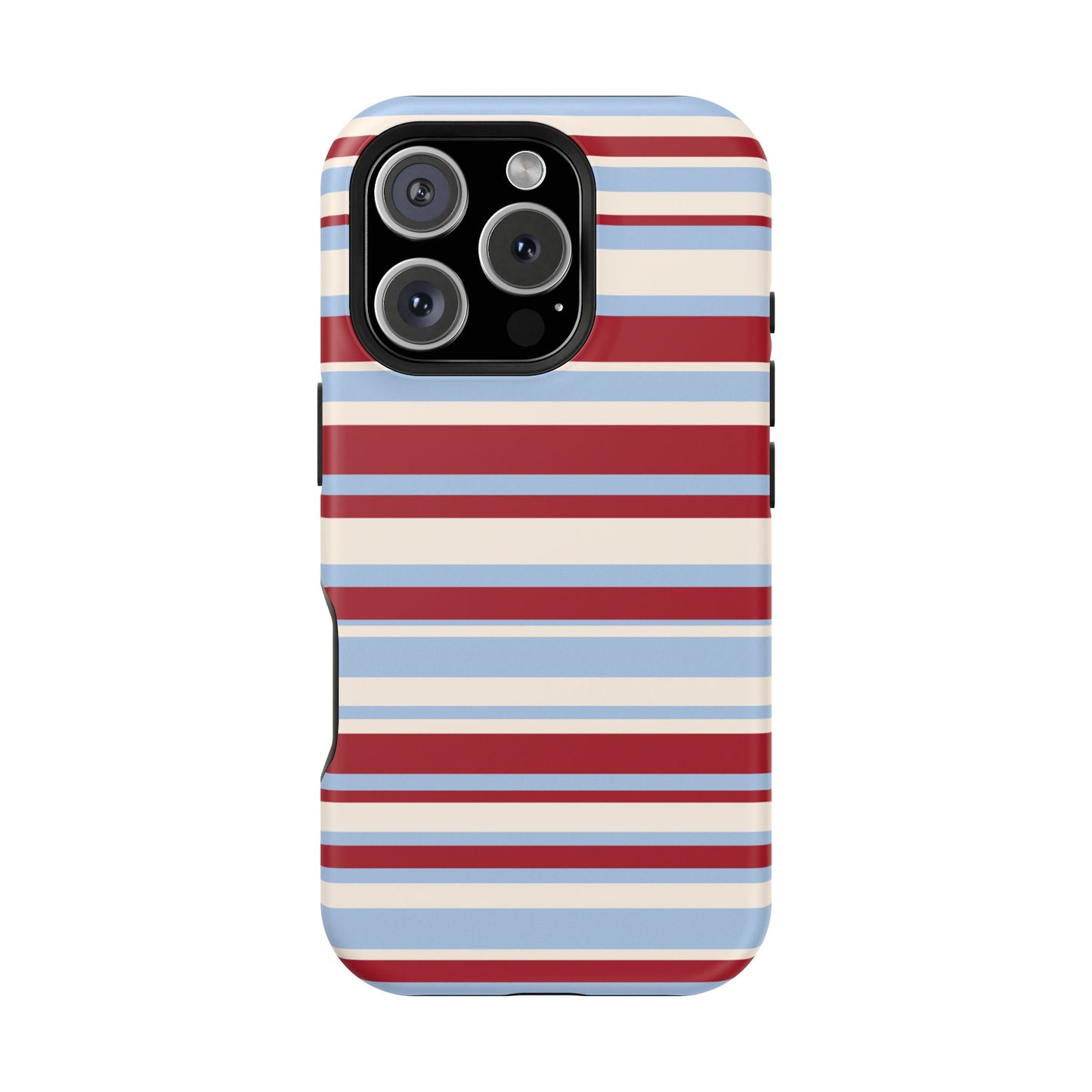 Cherry Soda Stripes iPhone Case