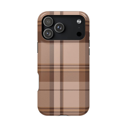 Toffee Plaid iPhone Case