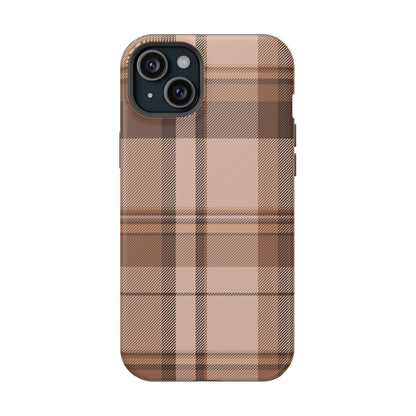 Toffee Plaid iPhone Case