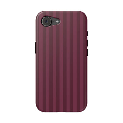 Plum Stripes iPhone Case