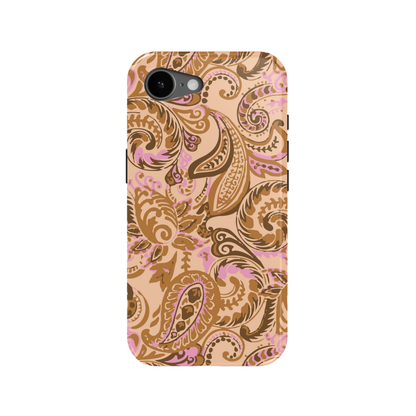 Honey Rose Paisley iPhone Case