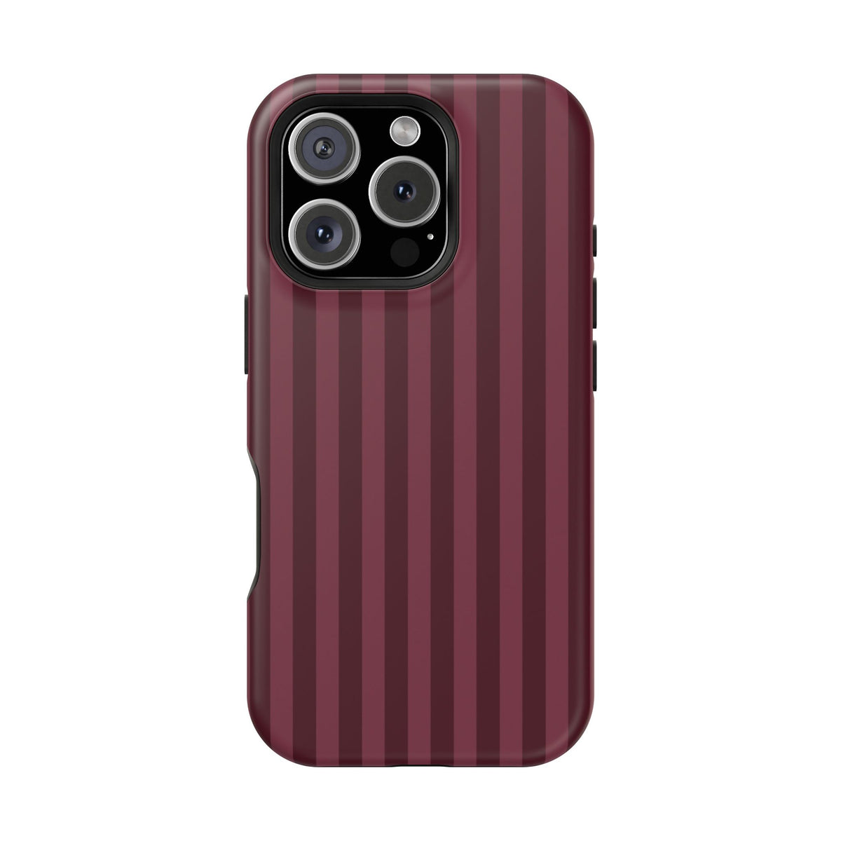 Burgundy Stripes iPhone Case