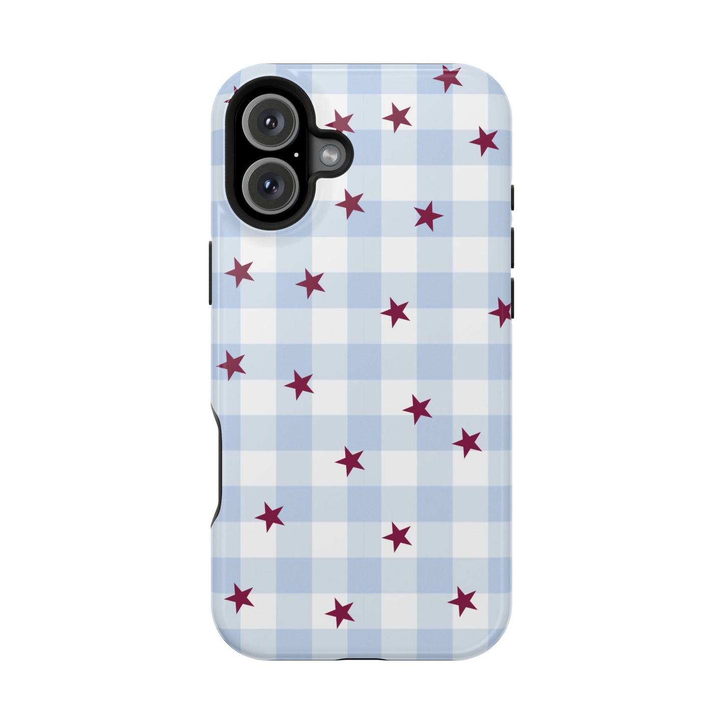Mulberry Gingham iPhone Case