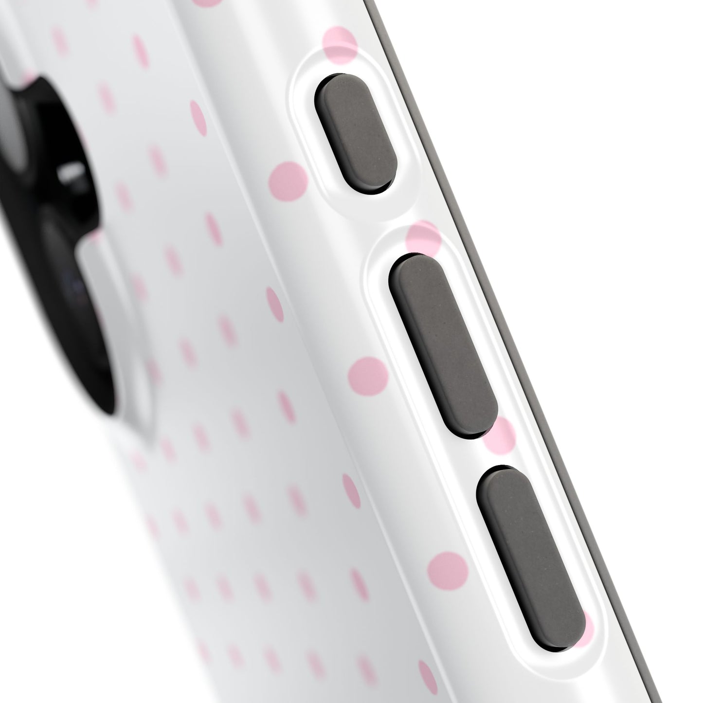 Pink Clouds Mini Dots iPhone Case