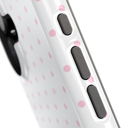 Pink Clouds Mini Dots iPhone Case