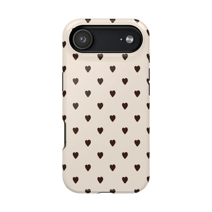 Cocoa Hearts iPhone Case
