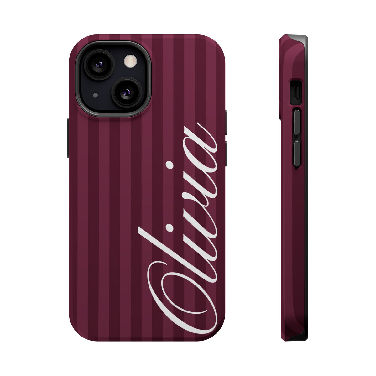 Custom Plum Stripes iPhone Case