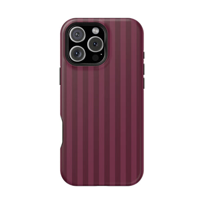 Plum Stripes iPhone Case
