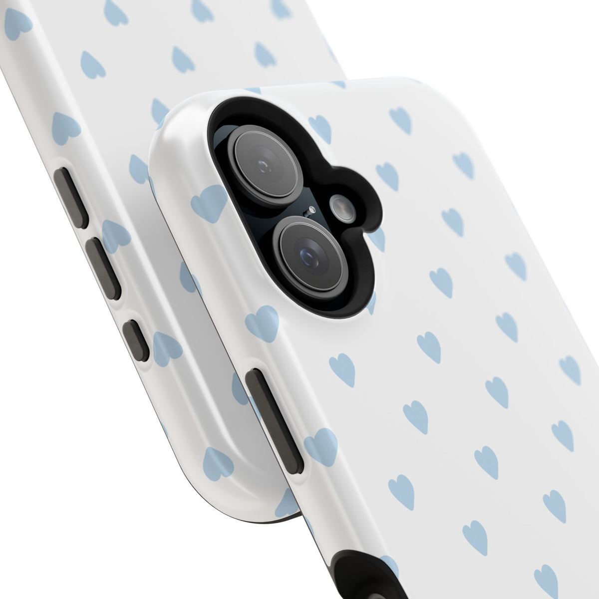 Blue Little Hearts iPhone Case