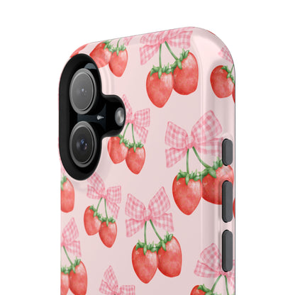 Strawberry Bows iPhone Case