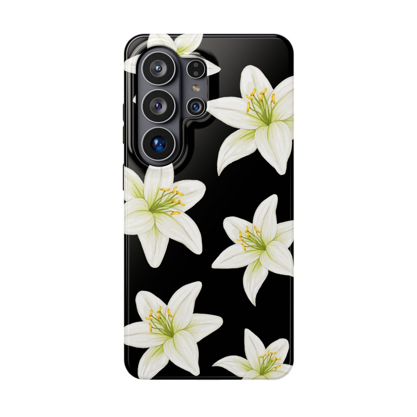Black Tiger Lily Samsung Case