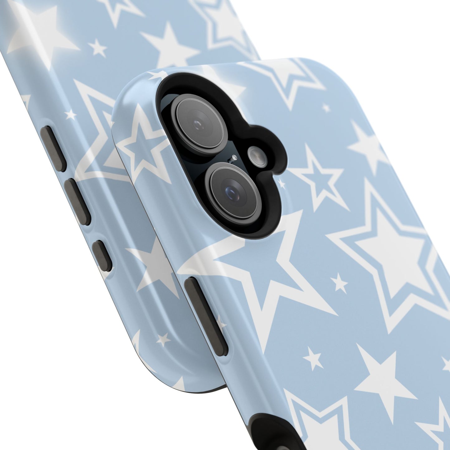 Blue Y2K Stars iPhone Case