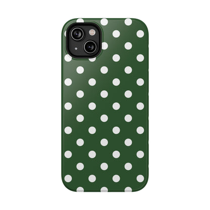 Green Polka Dots iPhone Case