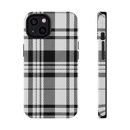 Black Plaid iPhone Case