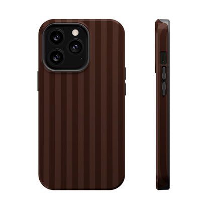 Mocha Stripes iPhone Case