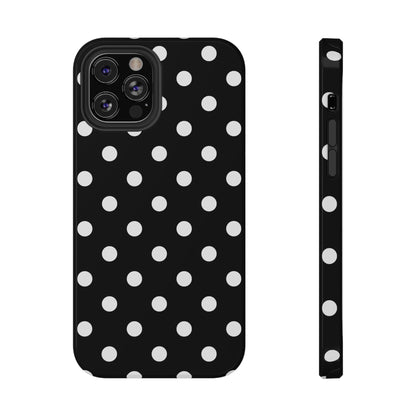 White Polka Dots iPhone Case