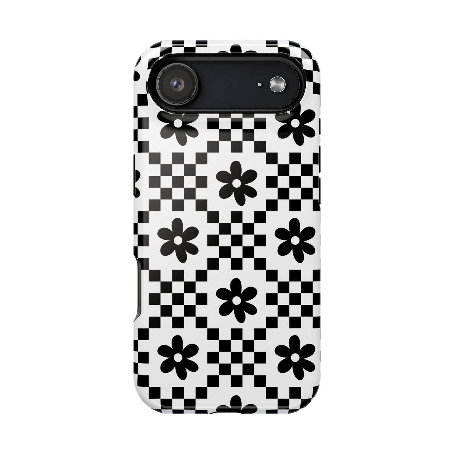 Monochrome Daisy iPhone Case