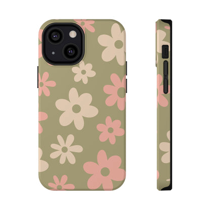Green Flower Power iPhone Case