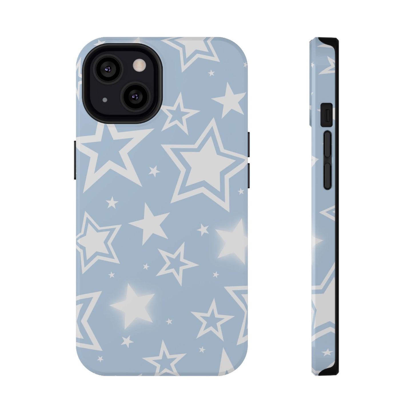 Blue Y2K Stars iPhone Case