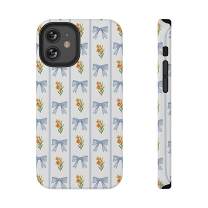 Blue Bows iPhone Case