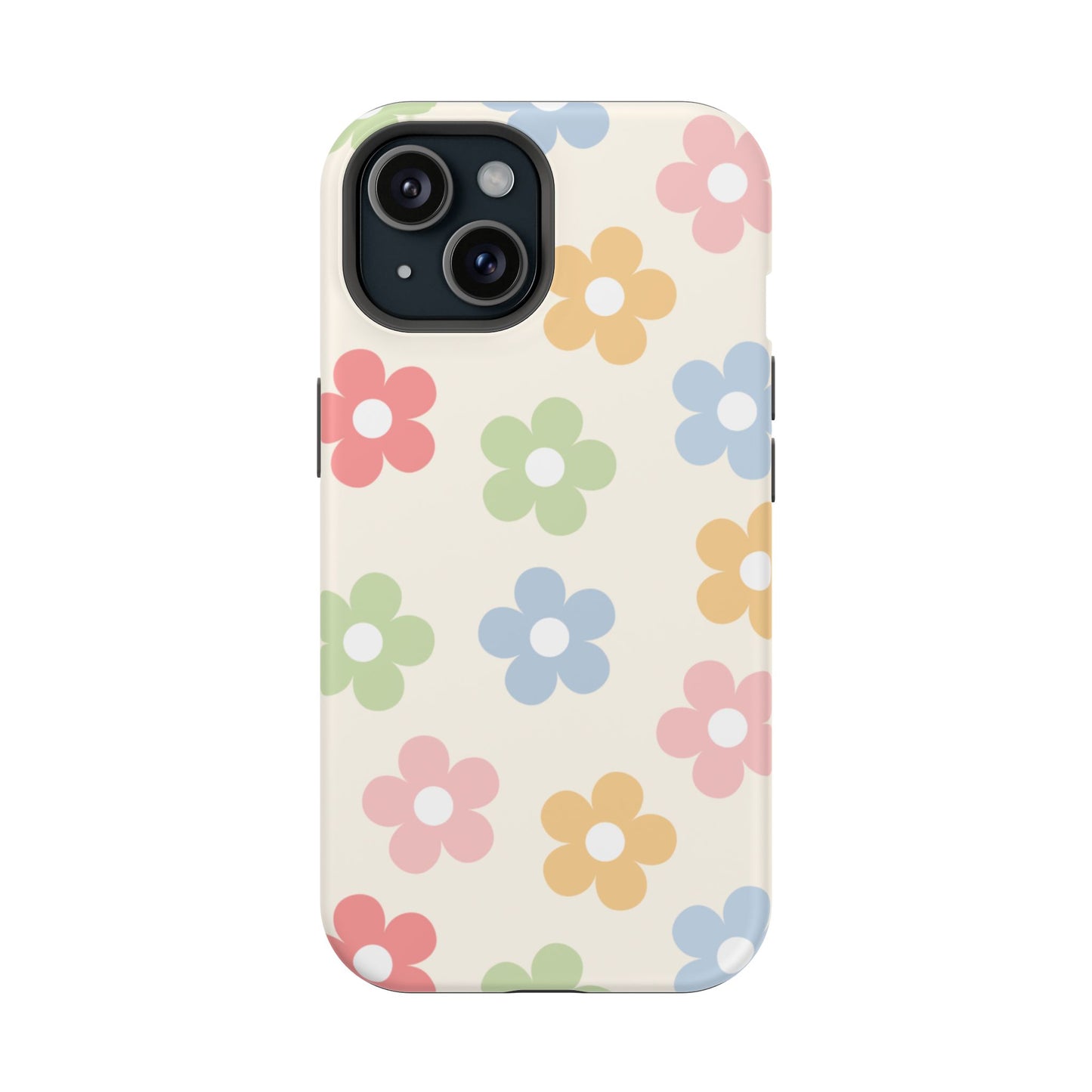 Preppy Retro Flowers iPhone Case