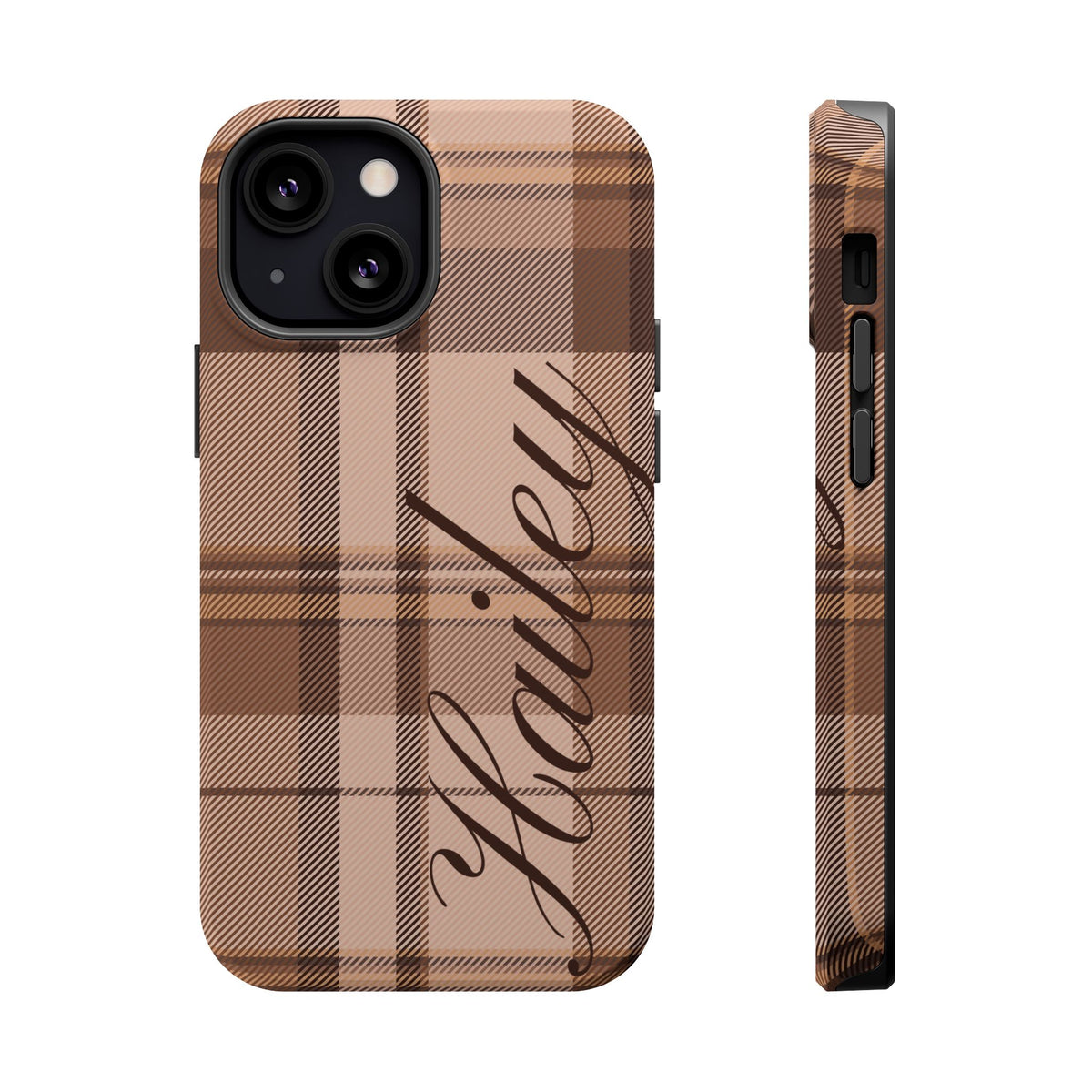 Custom Toffee Plaid iPhone Case