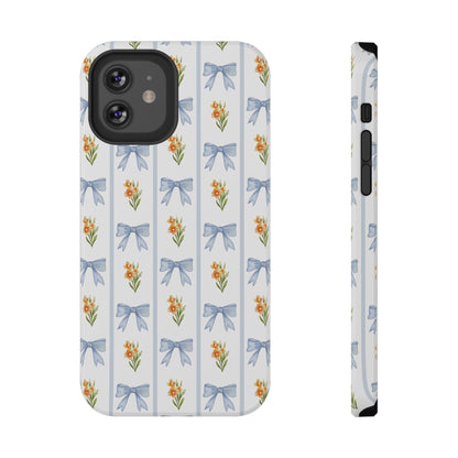 Blue Bows iPhone Case