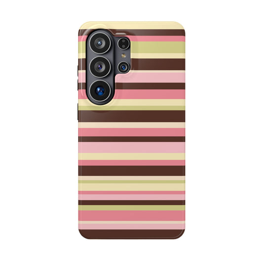 Strawberry Matcha Stripes Samsung Case