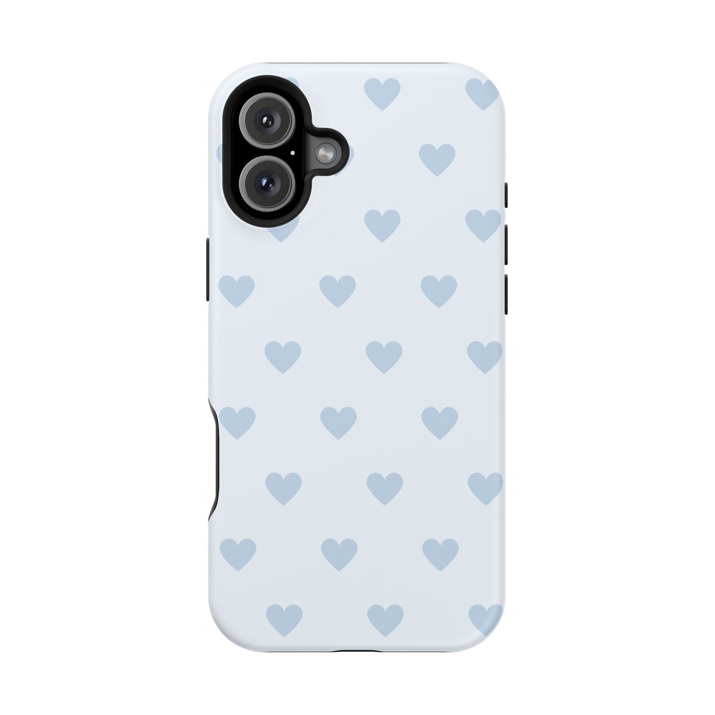 Light Blue Hearts iPhone Case
