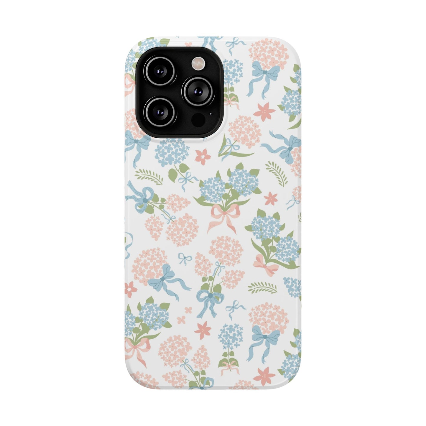 Hydrangea Bows iPhone Case