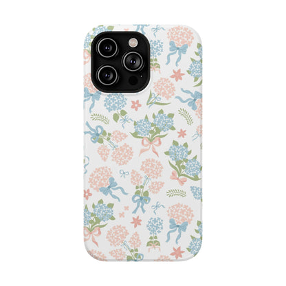 Hydrangea Bows iPhone Case