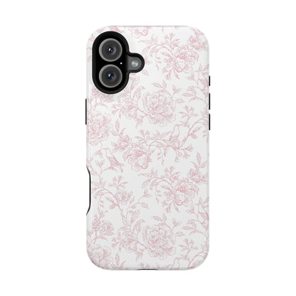 French Rosy Toile iPhone Case