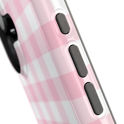 Pink Gingham iPhone Case