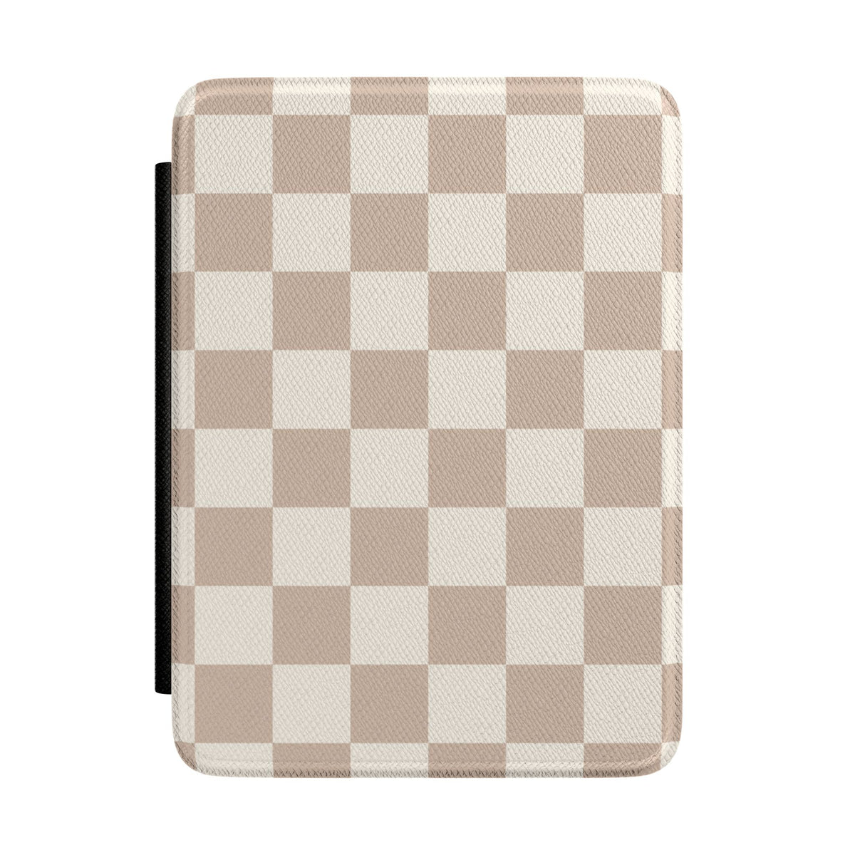 Neutral Checkered Kindle Case