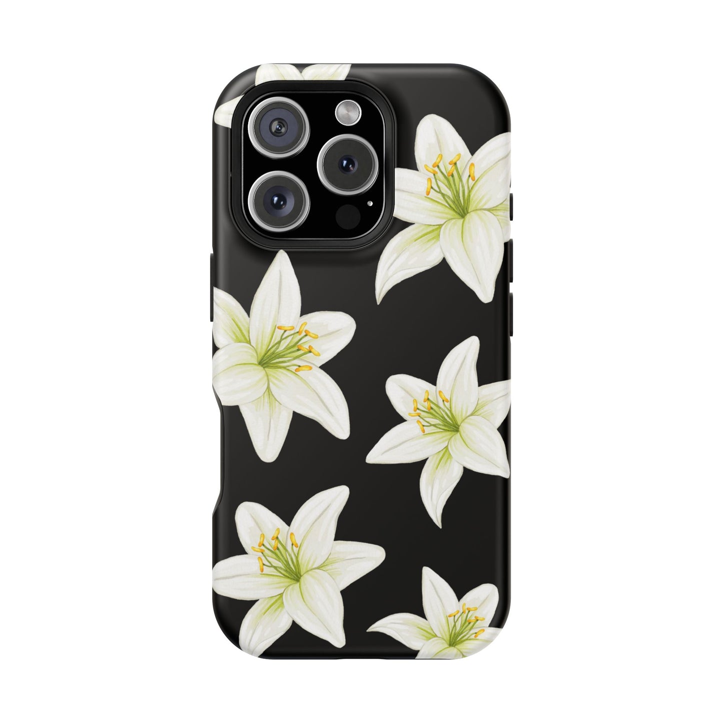 Black Tiger Lily iPhone Case